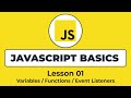 Learn JavaScript Basics in 20 Minutes | Lesson 01 | JavaScript for Beginners