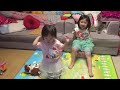 陳莘亞5歲2個月 陳莘喬2歲喬喬再跳舞之後轉身打亞亞 2017年6月28日 喬喬動手打亞亞