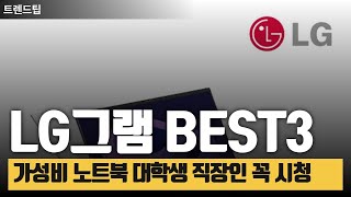 LG그램 가성비 BEST3 직장인 대학생 부담 없는 추천템!