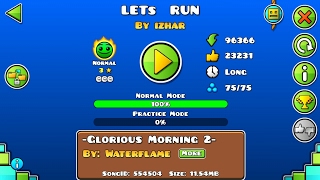 Geometry Dash: LETs RUN by IZHAR {All 3 coins}