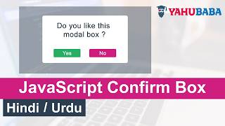 JavaScript Custom Confirm Box Tutorial in Hindi / Urdu