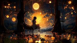 a moonlit pond and a girl's waiting [healing music / stress relief / meditation music]