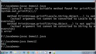 Lecture 9: printf method in Java - Part 1