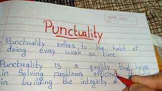 10 Lines on Punctuality // Essay on Punctuality in english // About Punctuality