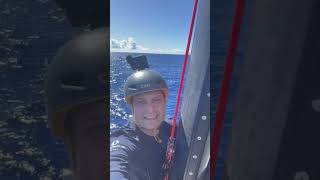 Oliver Heer at the top of his mast | Vendée Globe 2024