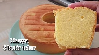 LEMBUT MOIST MENGEMBANG BOLU PANGGANG 3 TELUR