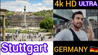 Stuttgart Germany walking tour 4K Ultra HD | Stuttgart Königstraße