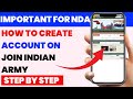 how to create account on join indian army website|join indian army website par account kaise banaye