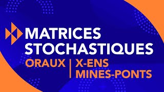 (Réduction) Matrices stochastiques - (Exo de colle de maths MP-PC)