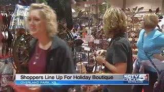 Shoppers line up for Holiday Boutique in Overland Park