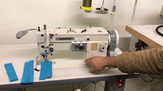 SEWPRO top and bottom feed wide zigzag heavy duty sewing machine