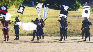 爆音注意❕【火縄銃の実演/Matchlock gun demonstration】サムライ・ニンジャフェスティバル 2024（Samurai \u0026 Ninja Festival 2024）