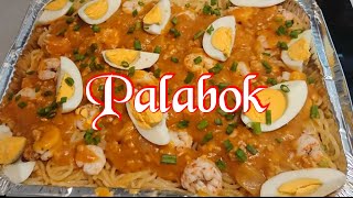 Filipino Food - Pansit Palabok with Mama Sita sauce