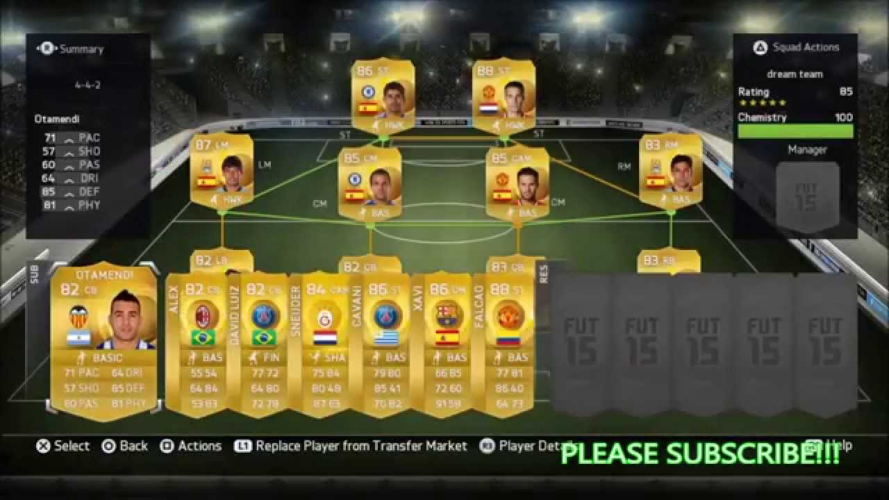 FIFA 15 50K BPL SQUAD BUILDER - YouTube