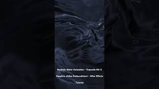 Realistic Water Animation - Trapcode Mir. After Effects Tutorial. #shorts #short
