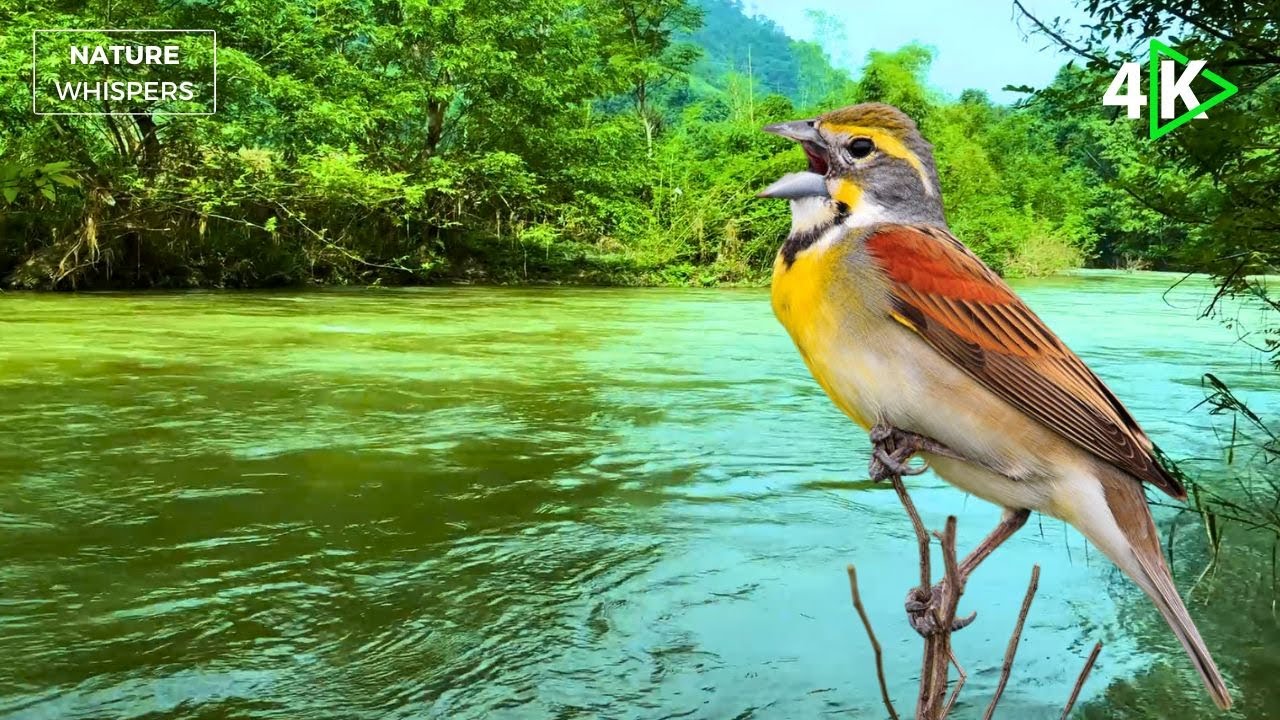 Relaxing Forest Sounds Babbling Stream Chirping Birds Wild Nature