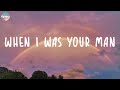 Bruno Mars - When I Was Your Man (Lyrics)