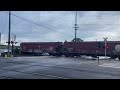 csx l325 passes mccord park at cp 128 with friendly crew and cool k5la