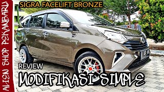 Modifikasi simple Daihatsu Sigra facelift M  bronze 2019 / 2020 / 2021