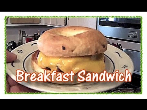 How to Make a Sausage, Egg and Bagel Breakfast Sandwich How to Make a Sausage, Egg and Bagel Breakfast Sandwich