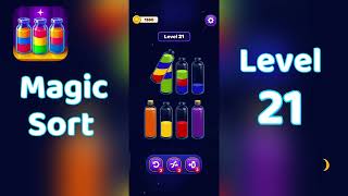 Magic Sort Level 21 Walkthrough 🎩✨ | Go Answer