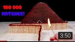Match Chain Reaction Amazing Fire Domino 100000 Matches Chain Reaction Domino Effect