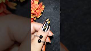 Easy NailArt Design🖤#black#star#dark#youtubeshorts#viral#latest#trending#easynailart#shorts