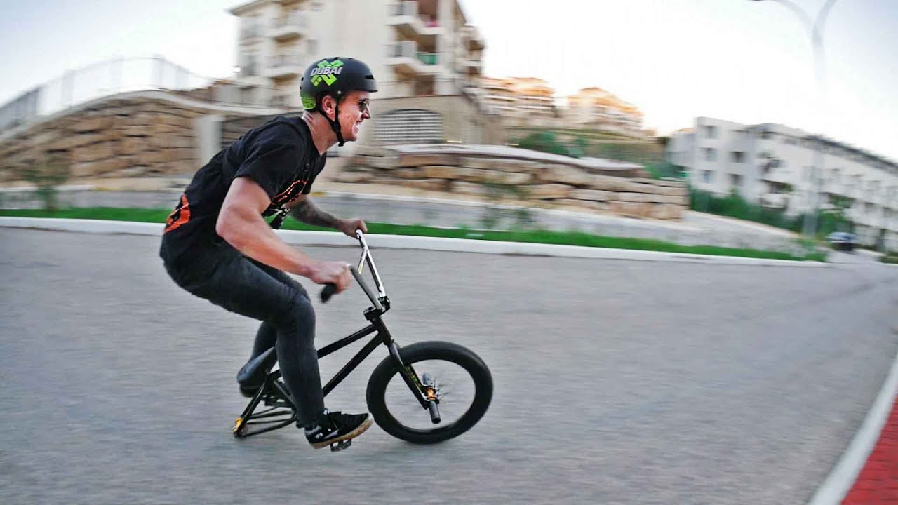 SUPER FAST BMX HILLBOMB WITH NO WHEEL! - YouTube