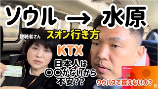 🇰🇷ソウルから水原（スウォン）行き方＆KTXの乗り方(〇〇がないから不安？？？)