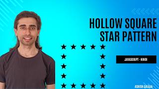 Hollow Square Star Pattern in JavaScript | Pattern Printing #javascript #logicbuilding #interview