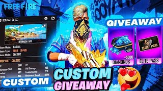 1vs4  FF IS LIVE DIAMOND CUSTOM GIVEAWAY FREE FIRE LIVE GIVEAWAY #freefirelivegiveaway