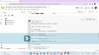 Detect corners with harris corner detctor in open cv