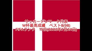 10秒でわかるサッカーデンマーク代表🇩🇰