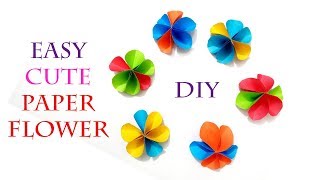 easy cute paper flowers | How to Make Beautiful Flower | Paper Flower | DIY