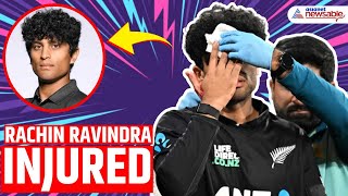 😱 What Happened to Rachin Ravindra? 🚑 Injured \u0026 Rushed Off Field in NZ vs PAK Clash! 🏏 #Highlights