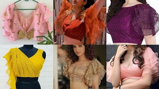 Trending Frill blouse design // Girls special frill design crop top// Frill blouse design new