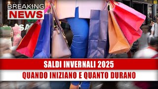 Saldi Invernali 2025: Quando Iniziano E Quanto Durano!