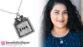 How to Make the Sweet Love Metal Stamped Necklace