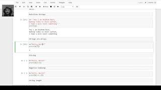 Python Strings basic|| JUPYTER NOTEBOOK | PYTHON || DATA SCIENCE || AI || ML