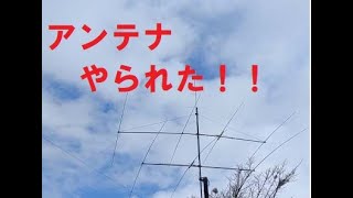 今回の大寒波による雪と風でアンテナがやられました！JF9JTS .海外との交信を楽しもう！【アマチュア無線DX基礎編】