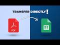 How To Extract PDF Data to Google Sheets Directly! Google Workspace Studio