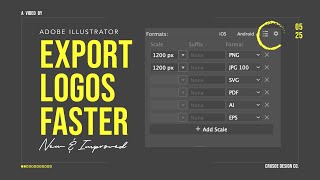 Export Logos Faster - New & Improved Export For Screens Options
