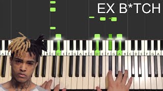 XXXTentacion - Ex Bitch (Piano Tutorial Lesson)