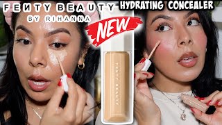 NEW ✨ FENTY BEAUTY HYDRATING CONCEALER( REVIEW + WEAR TEST!)
