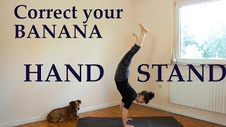 How to correct BANANA shape in HANDSTAND | The Art of Handbalancing