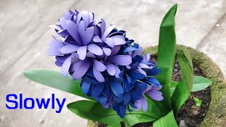 ABC TV | How To Make Easy Hyacinth Paper Flower | Flower Die Cuts (Slowly) - Craft Tutorial