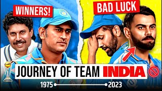 Team India's Journey : 1975 - 2023 | Explained | Cricket World Cup 2023