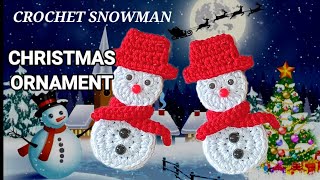 CHRISTMAS ORNAMENT, CROCHET SNOWMAN KEYCHAIN,HIASAN NATAL RAJUT, GANTUNGAN KUNCI MANUSIA SALJU