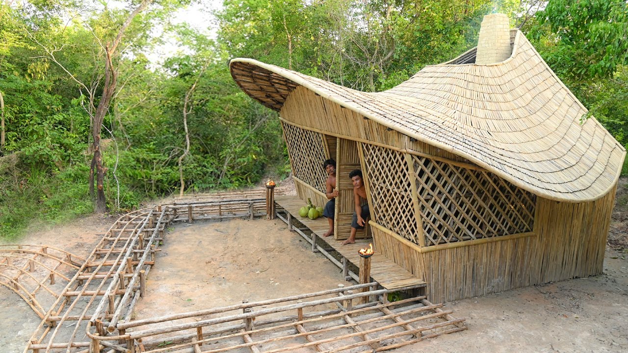 How We Building Dream Life Bamboo House-Villa And Swimming Pools Part ...