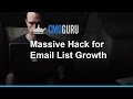 Growth hacking massive targeted email lists in 4 min Growth hacking massive targeted email lists in 4 min